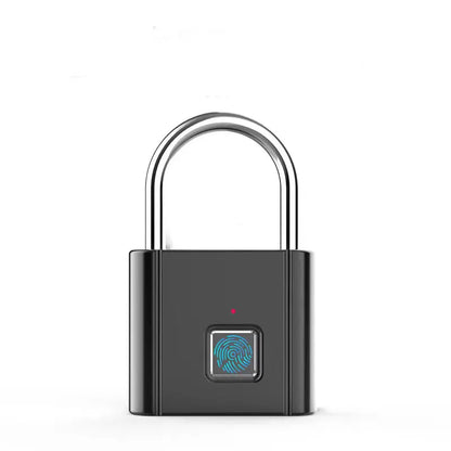 Smart Fingerprint Padlock Waterproof Biometric Fingerprint Keyless Door Lock USB Rechargeable Security Padlock for House Unlock